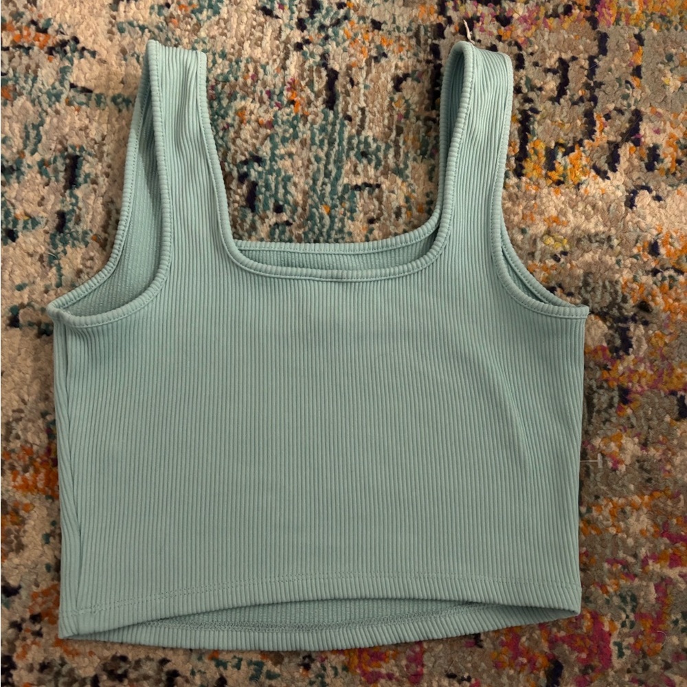 Ribbed Square Neck tank top